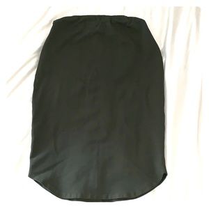 Olive green fitted skirt